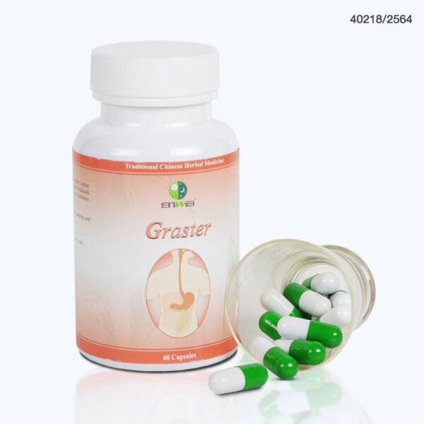 ยาสมุนไพรจีน Graster สำหรับโรคกระเพาะและกรดไหลย้อน