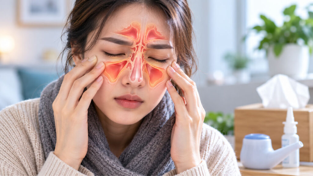ปวดหัวไซนัสปวดตรงไหน? ตำแหน่งอาการปวดบอกอะไรได้บ้าง