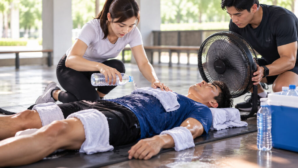 ฮีทสโตรกรักษาอย่างไร? ขั้นตอนรักษาและลดความร้อน